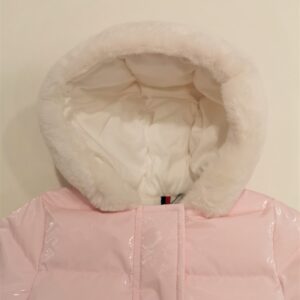 MONCLER Giubbotto effetto glassy rosa Mile bambina - immagine 3
