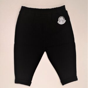 MONCLER Pantalone nero inserti maculati bambina - immagine 4