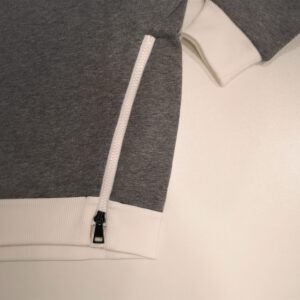 MONCLER Felpa grigia con cappuccio bambina - immagine 3