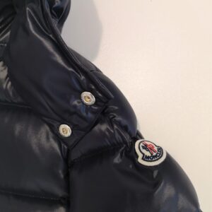 MONCLER Giubbotto blu in piuma Dumon bambino - immagine 3
