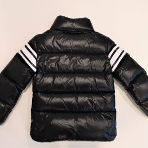MONCLER Giubbotto nero maxi lettering Saise bambino - immagine 4