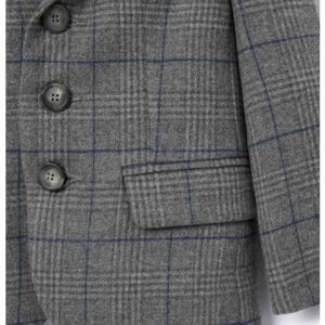 IL GUFO Giacca a quadri grigia bambino - immagine 3