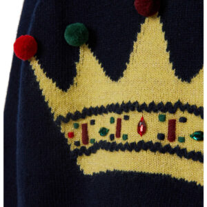 IL GUFO Maglia blu con corona bambina - immagine 2