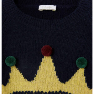 IL GUFO Maglia blu con corona bambina - immagine 4