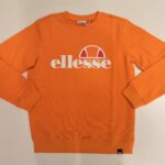 ELLESSE Felpa girocollo stampa logo arancio