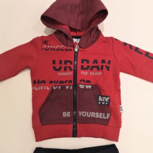 MELBY Completo tuta in felpa blu-rosso bambino - immagine 2