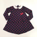 MELBY Vestito blu a pois rossi bambina