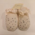 STORY LORIS Scarpette panna con strass corredino neonata