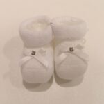 PAOLO ROMBOLI  Scarpette bianche con fiocchetto corredino neonata