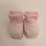 BALIN BALU' Scarpette in ciniglia rosa con perline neonata