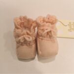 BALIN BALU' Scarpette in lana rosa neonata