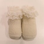 GALLO Scarpette bianche con ruche di pizzo