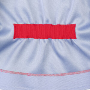 MIMISOL Giacca in panno e vellutto corduroy azzurra bambina - immagine 3