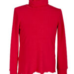 MIMISOL T-shirt dolcevita rosso bambina