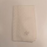 BLUMARINE Copertina lana panna corredino neonato