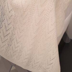 BLUMARINE Copertina lana panna corredino neonato - immagine 3