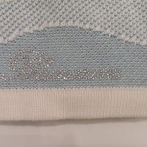 BLUMARINE Copertina lana azzurro corredino neonato - immagine 3