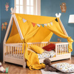 PICCI Letto Montessori legno Casetta Junior + completo di accessori