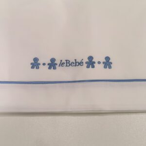 LE BEBE' Copertina e copriface azzurro con barchetta corredino nascita neonato - immagine 4