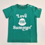 MONCLER T-shirt manica corta verde Love Summer bambino