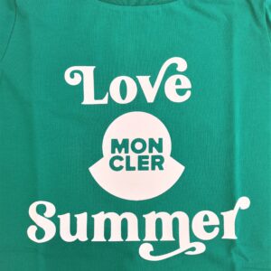 MONCLER T-shirt manica corta verde Love Summer bambino - immagine 2