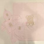 NANAN Coordinato rosa con orsetto e farfallina corredino nascita neonata