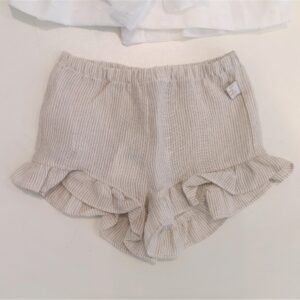 IL GUFO Completo in lino beige bambina - immagine 4