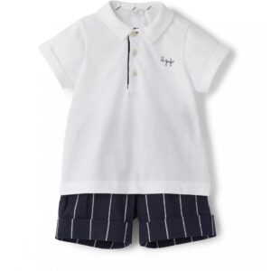 IL GUFO Completo bianco e blu bambino