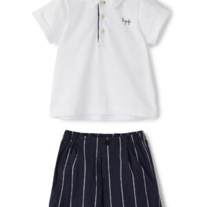 IL GUFO Completo bianco e blu bambino - immagine 2