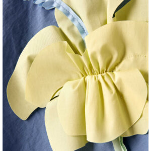 IL GUFO Vestito azzurro con fiore  bambina - immagine 3