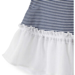 IL GUFO Vestito blu a righe neonata - immagine 3