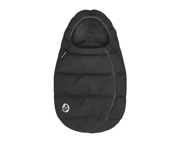 8735672110_2020_maxicosi_carseat_ca___arseatfootmuff_black_essentialblack_front MAXI-COSI Sacco imbottito per neonati - immagine 1