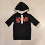 MONCLER Vestito in felpa Love con cappuccio