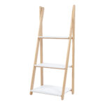 PICCI Kit Mobiletto Scala in legno bianco naturale