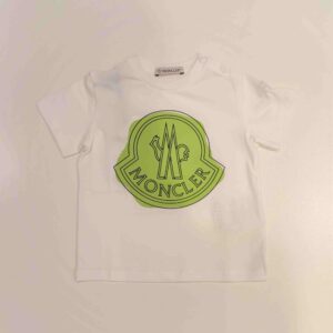MONCLER T-shirt manica corta stampa acquerello verde unisex