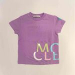 MONCLER T-shirt manica corta lilla bambina