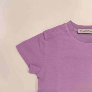 MONCLER T-shirt manica corta lilla bambina - immagine 4