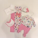 LE BEBE' Coprifasce e bavetta corredino nascita neonata