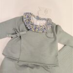 TEDDY & MINOU Completo 3 pezzi manica lunga aloe neonata