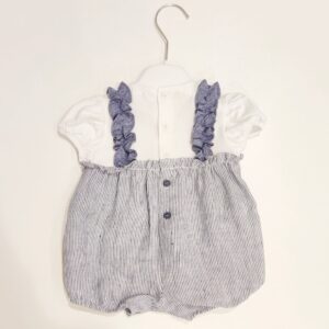 IL GUFO Tutina pagliaccetto con bretelle neonata - immagine 3