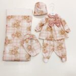 LE BEBE' Coordinato con completo stampa orsacchiotti corredino nascita neonata