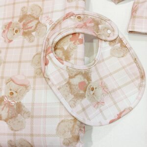 LE BEBE' Coordinato con tutina stampa orsacchiotti corredino nascita neonata - immagine 4