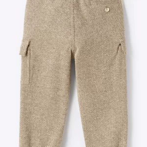 IL GUFO Pantalone cargo a spina di pesce blu bambino - immagine 5