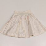 I PINCO PALLINO Gonna in shantung panna