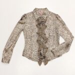 ROBERTO CAVALLI Camicia in seta maculata bambina