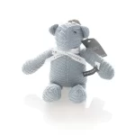 BAMBOOM Mini Carillon Orso, lavorato a maglia - azzurro