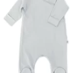 BAMBOOM Tutina con piedi neonato azzurra