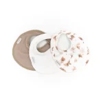 BAMBOOM Set bavette 3 pezzi con stampa farfalle