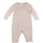 BAMBOOM Tutina in maglia con piedi neonato cammello