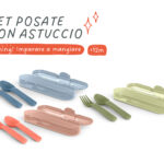 SUAVINEX Go Natural Set posate con astuccio 12m+